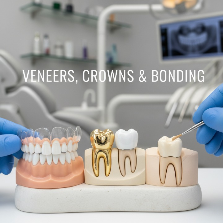 Veneers Crowns Bonding